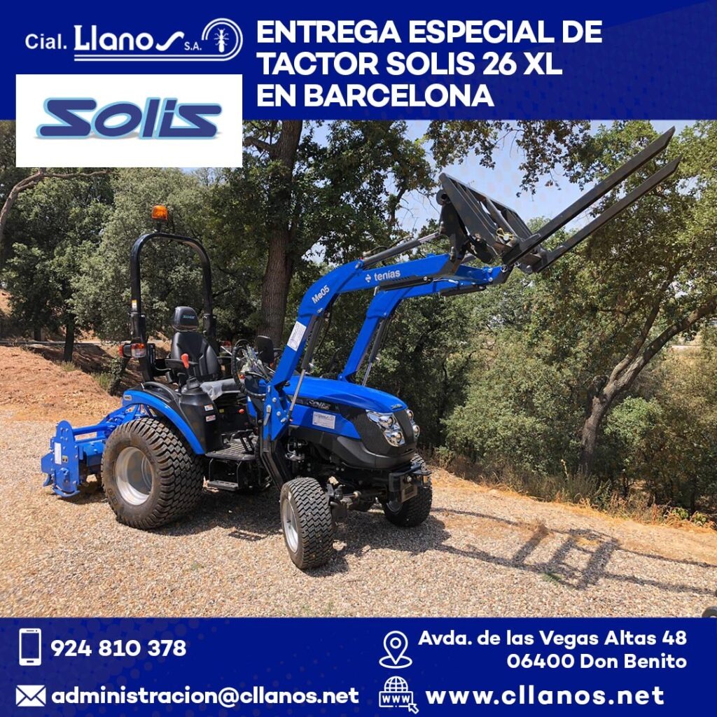 comercial llanos maquinaria agrícola y jardinería - ENTREGA ESPECIAL DE SOLIS XL 26 EN BARCELONA