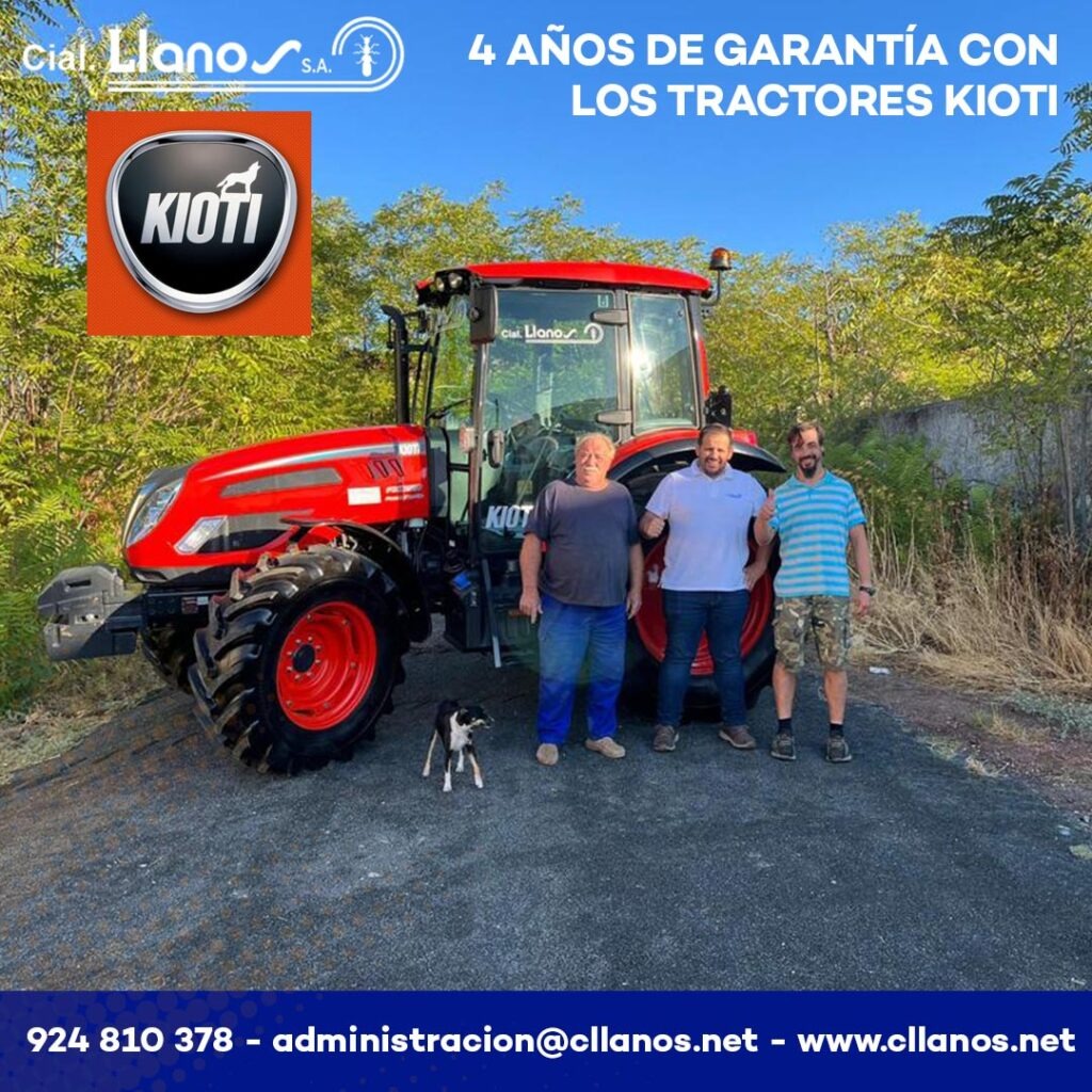 comercial llanos maquinaria agrícola y jardinería - KIOTI PX 1053 Agradecimientos a nuestro amigo manuel - 4 años de garantía con los tractores kioti 2