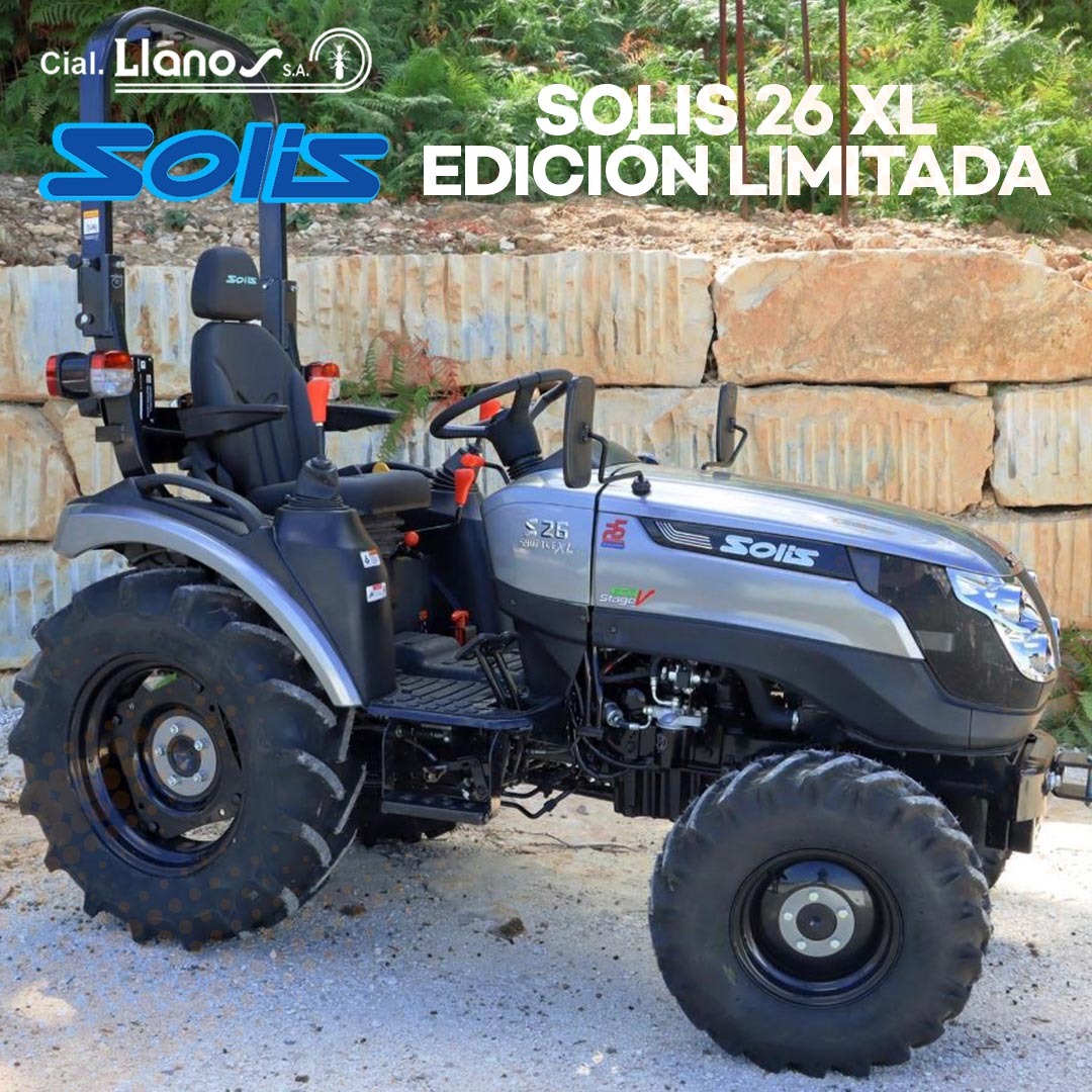 comercial llanos maquinaria agrícola y jardinería - tractor solis 26 xl edicion limitada