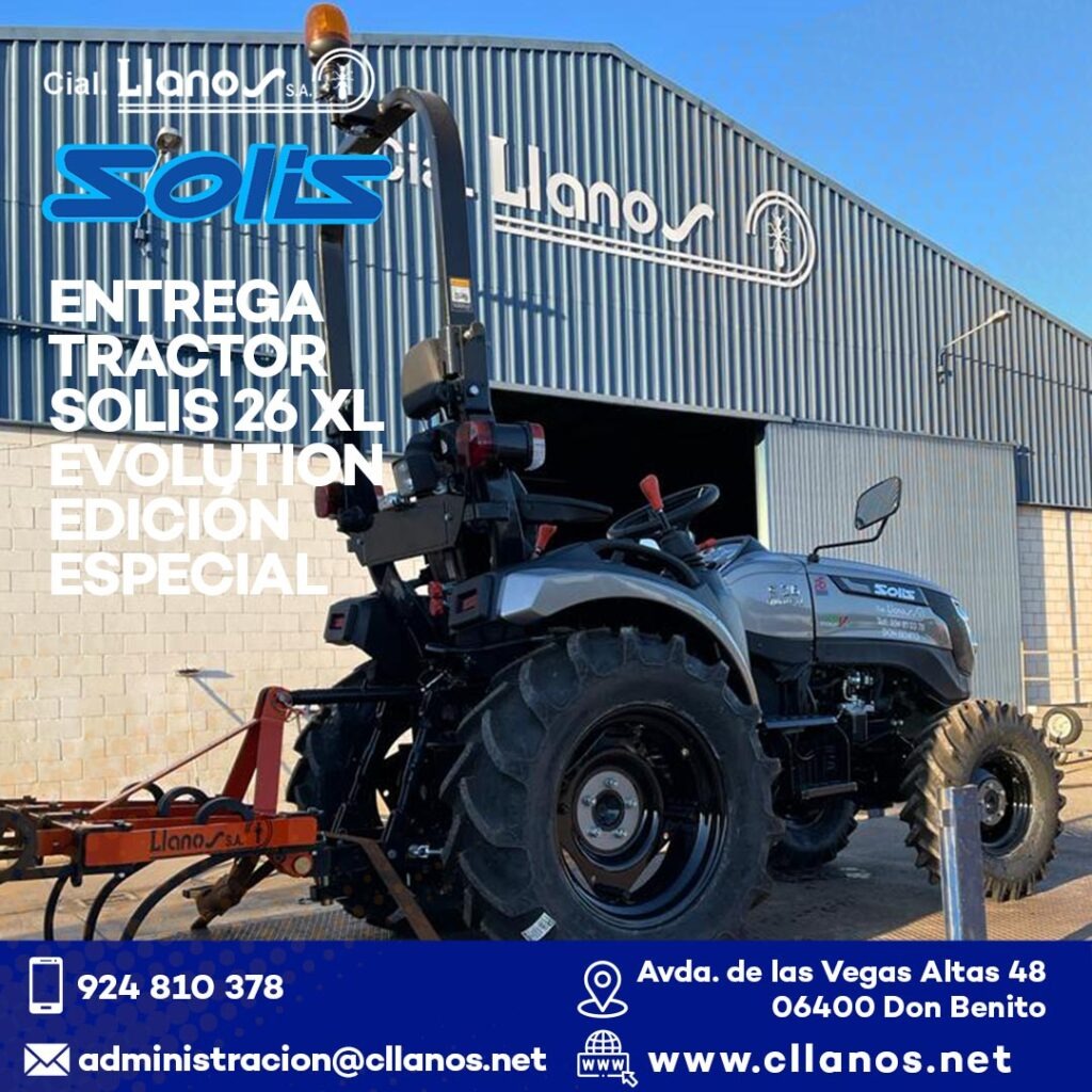 comercial llanos maquinaria agrícola y jardinería - ENTREGA DE TRACTOR SOLIS 26 XL EVOLUTION EDICIÓN ESPECIAL