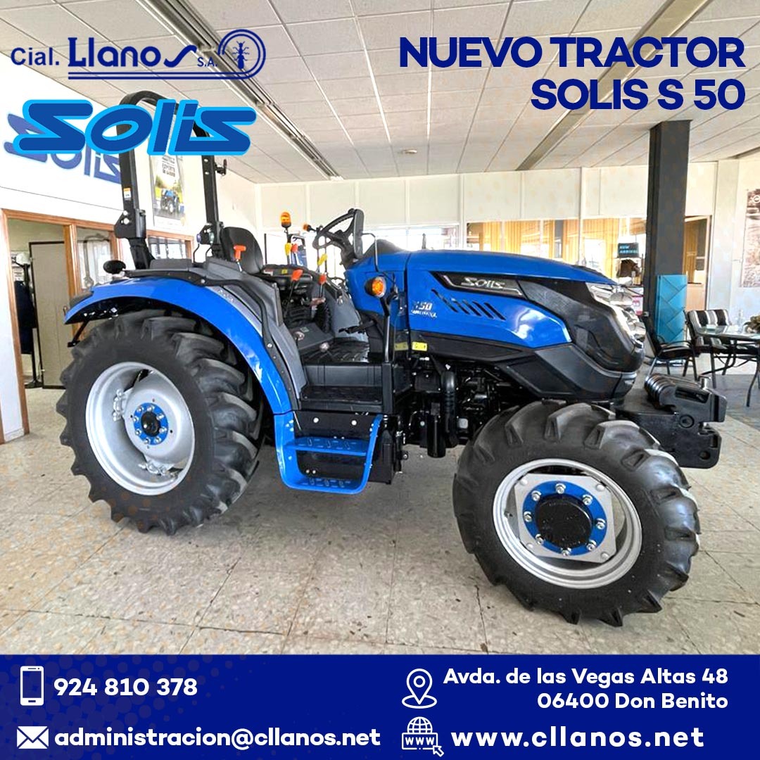 EL TRACTOR SOLIS S50: LA JOYA DE COMERCIAL LLANOS PARA ESPACIOS ESTRECHOS Y VIÑAS EN BARROS Y ALMENDRALEJO