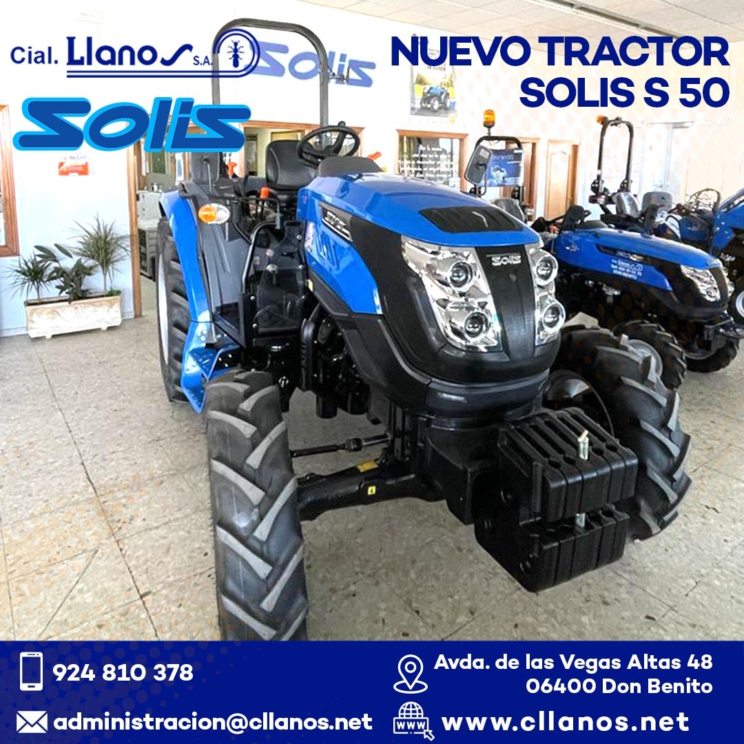 EL TRACTOR SOLIS S50: LA JOYA DE COMERCIAL LLANOS PARA ESPACIOS ESTRECHOS Y VIÑAS EN BARROS Y ALMENDRALEJO