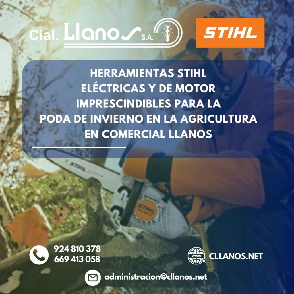 HERRAMIENTAS STIHL ELÉCTRICAS Y DE MOTOR IMPRESCINDIBLES PARA LA PODA