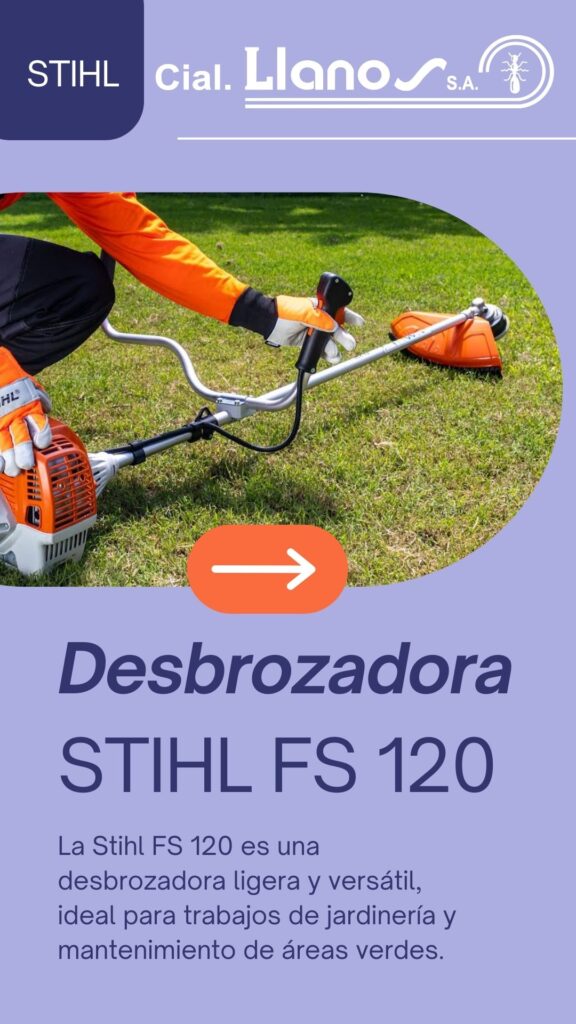 Desbrozadora Stihl FS 120 en Comerial Llanos - Las Mejores Desbrozadoras Stihl en Stock para Entrega Inmediata en Extremadura - Comercial Llanos