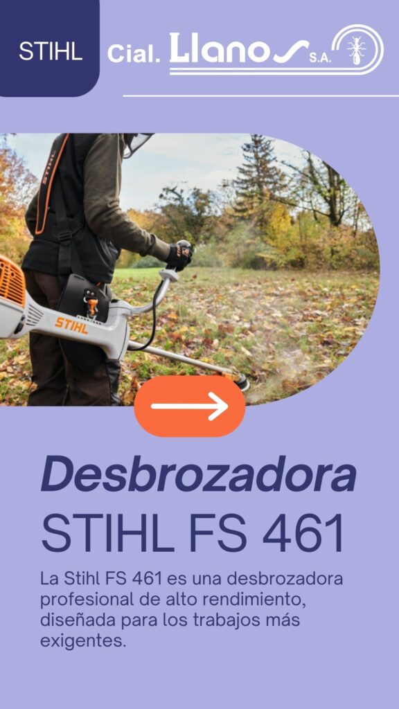 Desbrozadora Stihl FS 461 en Comerial Llanos - Las Mejores Desbrozadoras Stihl en Stock para Entrega Inmediata en Extremadura - Comercial Llanos